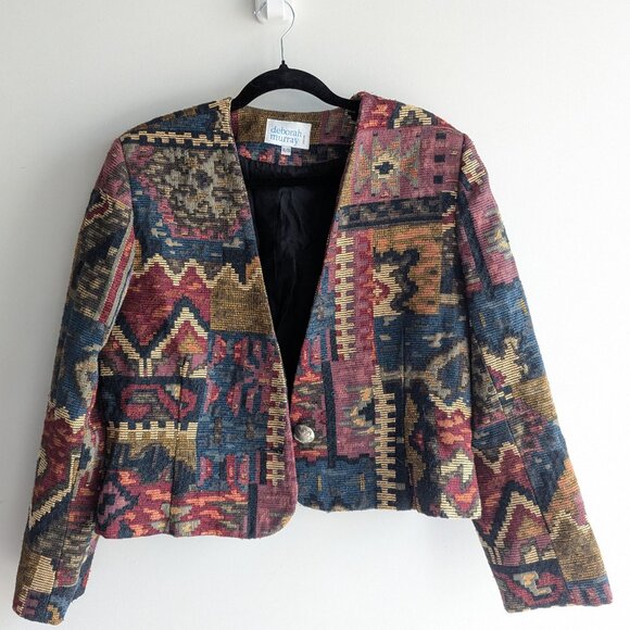 Deborah Murray Tapestry Western Style Jacket - Picture 1 of 7
